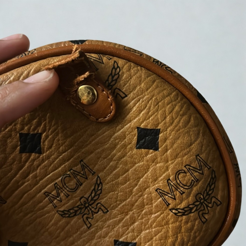 MCM Visetos Barrel Crossbody Bag - Picture 4 of 13